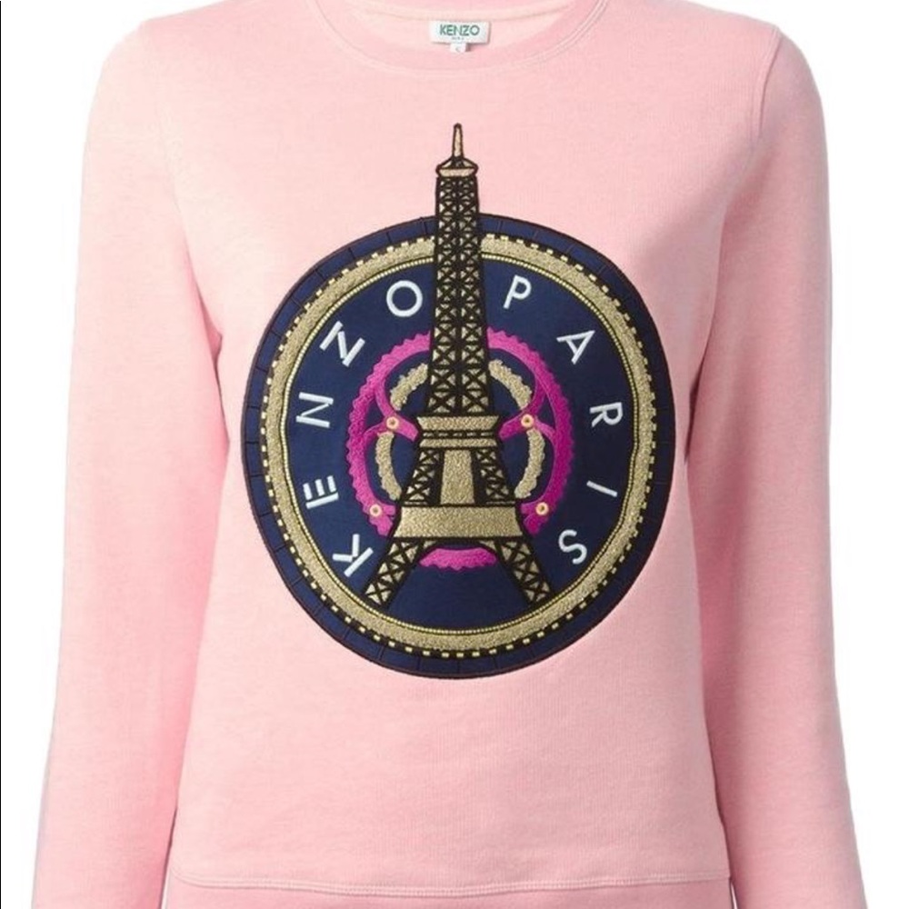 Authentic Pink Eiffel Tower Kenzo Sweatshirt